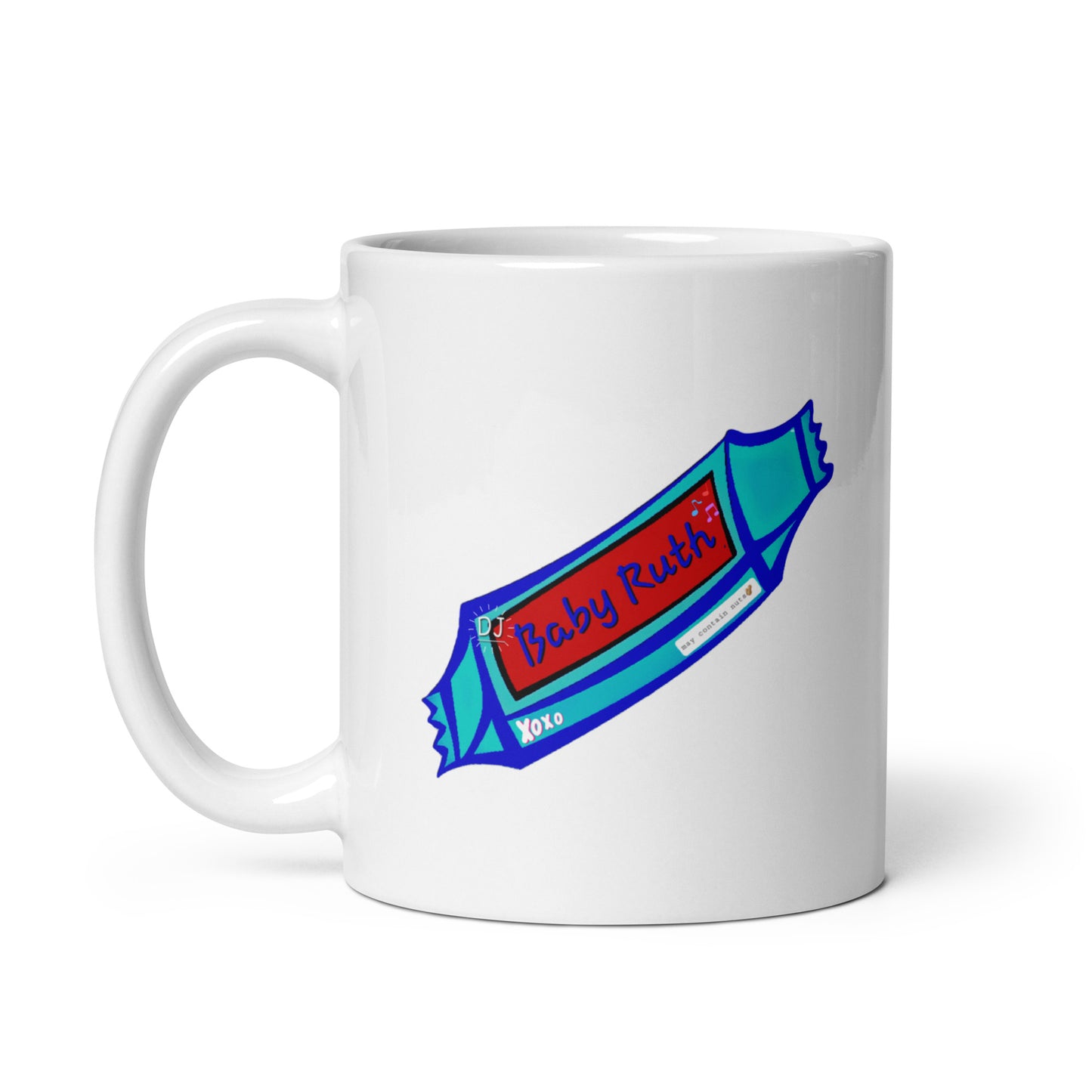 DJ BABY RUTH White glossy mug