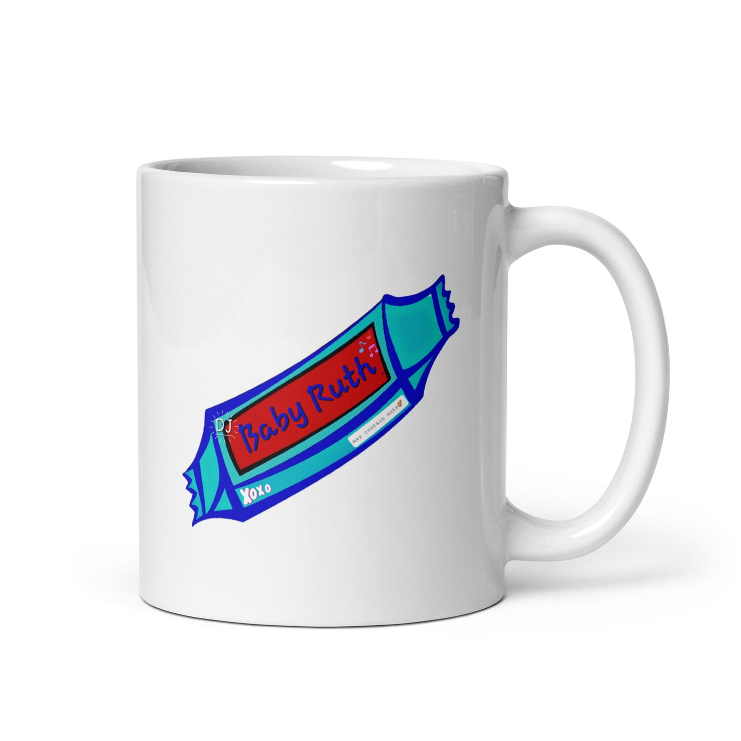 DJ BABY RUTH White glossy mug